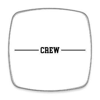 Crew Line - Square fridge magnet - white - Front