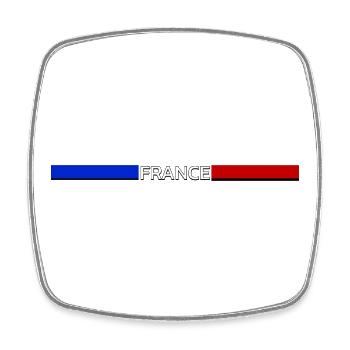 Frankreich fan flagge trikot - Viereckiger Kühlschrankmagnet - Weiß - Vorne