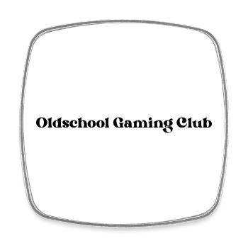 Oldschool Gaming Club - Square fridge magnet - white - Front