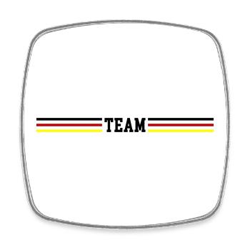 Ligne Team Germany - Magnet carré - blanc - Devant
