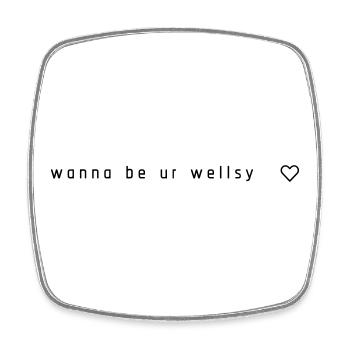 Wanna be your Wellsy – Off Campus Fan-Shirt - Viereckiger Kühlschrankmagnet - Weiß - Vorne