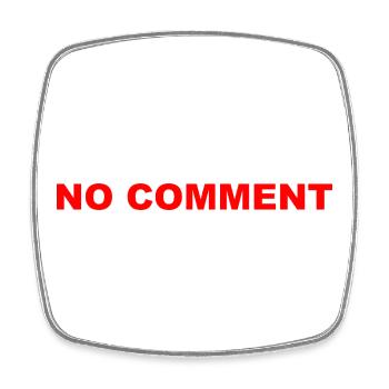 No_Comment - Magnet carré - blanc - Devant