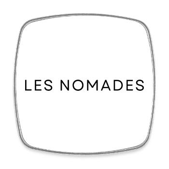 Les Nomades - Viereckiger Kühlschrankmagnet - Weiß - Vorne