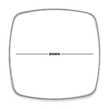 2026 stroke - Square fridge magnet - white - Front