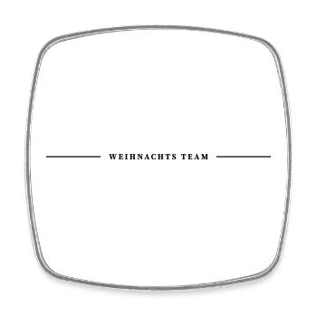 Christmas Team Line - Square fridge magnet - white - Front