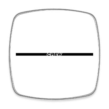 Crew stroke - Square fridge magnet - white - Front