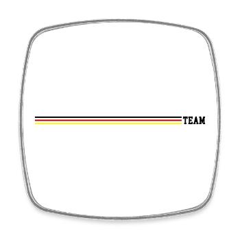 Ligne Team Germany - Magnet carré - blanc - Devant