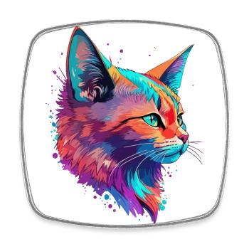 Cats Pet Art Cute Cat Cute Kitten - Square fridge magnet - white - Front