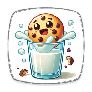 Merry biscuit in a frosted glass Christmas - Square fridge magnet - white - Front