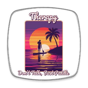 SUP - Therapy - Saying - Square fridge magnet - white - Front