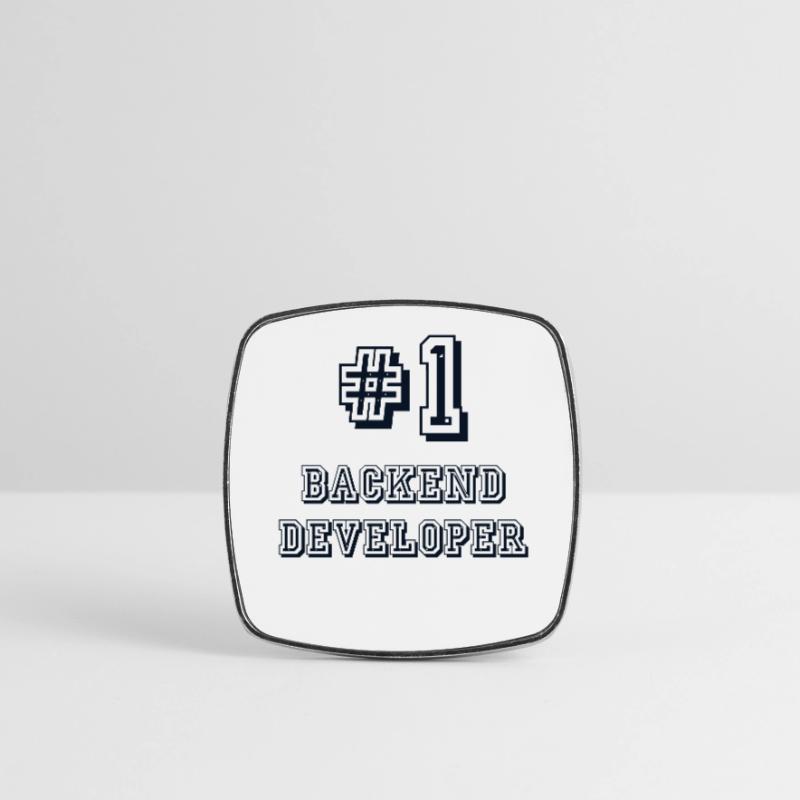 #1 Backend Developer Developer Coder Programmierer Viereckiger Kühlschrankmagnet
