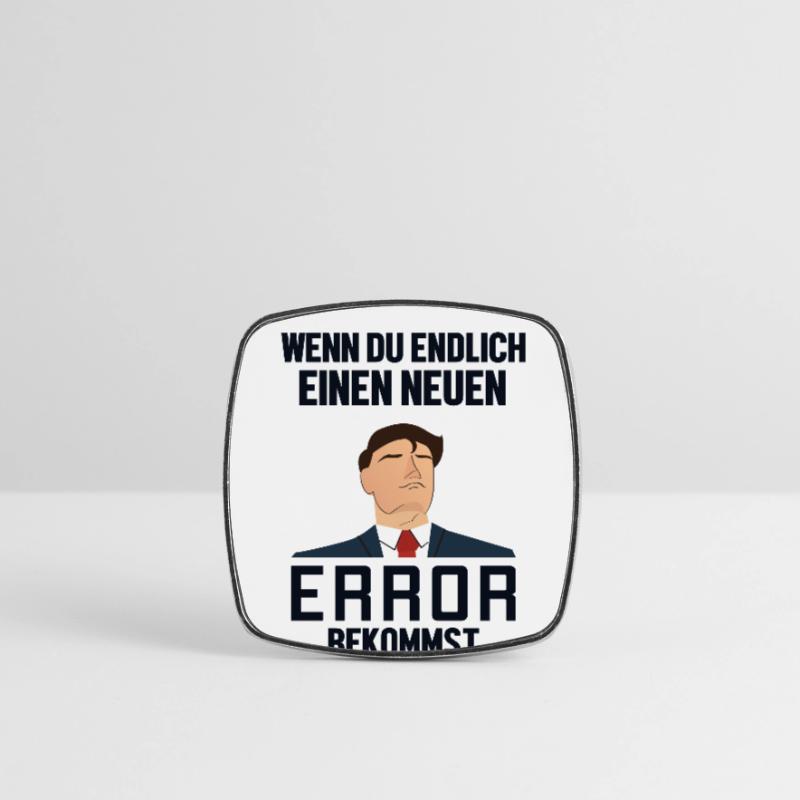 Neuen Error Bekommen Developer Coder Programmierer Viereckiger Kühlschrankmagnet