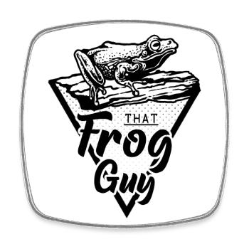 Dieser Froschmann Amphibienfrosch Besitzer - Viereckiger Kühlschrankmagnet - Weiß - Vorne