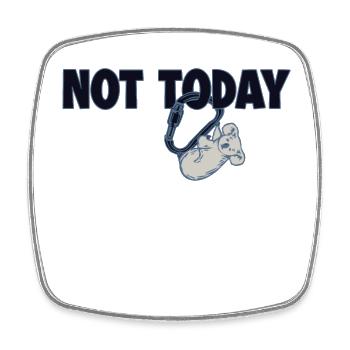 Not Today Koala Speedklettern Sportklettern - Viereckiger Kühlschrankmagnet - Weiß - Vorne