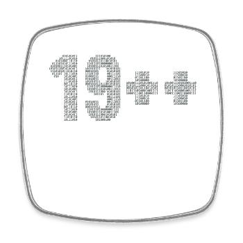 19++ Software Developer Full Stack Coder 20th - Square fridge magnet - white - Front