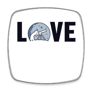 Love Astronomy Photographer Starry Sky Cosmologist - Square fridge magnet - white - Front