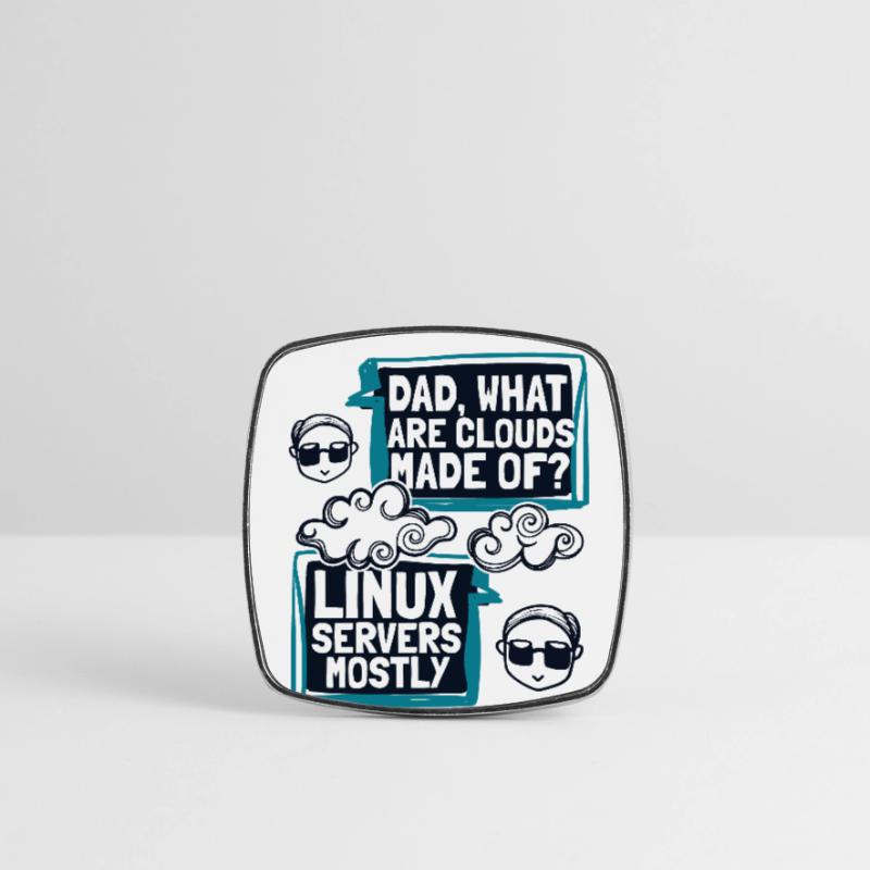 Papa quels sont les clouds faits de Developer Coder Magnet carré