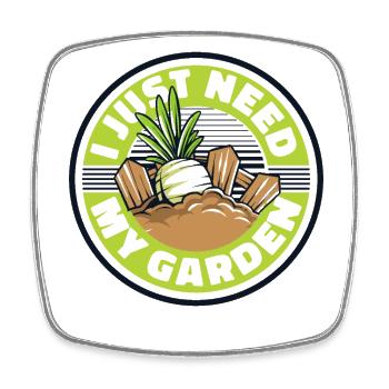 J’ai juste besoin de mon jardin potager jardin horticulture - Magnet carré - blanc - Devant