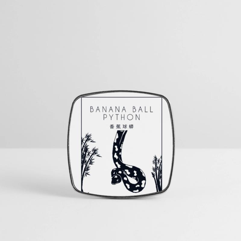 Boule de banane Python Hanzi Chinois Hanzi Snake Banane Magnet carré
