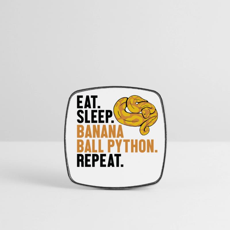 Manger dormir Boule de banane Python Répéter Boule de banane Magnet carré
