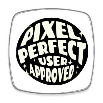 Pixel Perfect UI/UX User Experience UX Designer - Square fridge magnet - white - Front