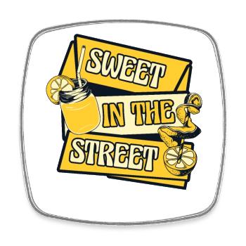 Sweet In The Street Lemonade Lemonade - Square fridge magnet - white - Front