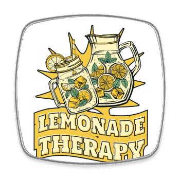 Lemonade Therapy Lemonade Seller Lemonade - Square fridge magnet - white - Front