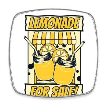 Limonade à vendre Limonade Vendeur Limonade - Magnet carré - blanc - Devant