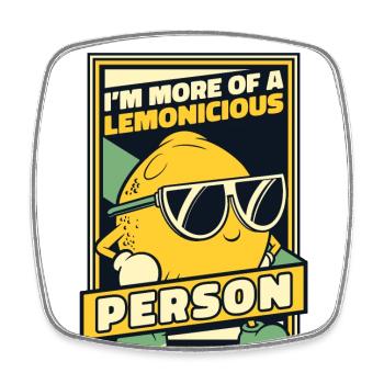 I'm More Of A Lemonicious Person Lemonade - Square fridge magnet - white - Front