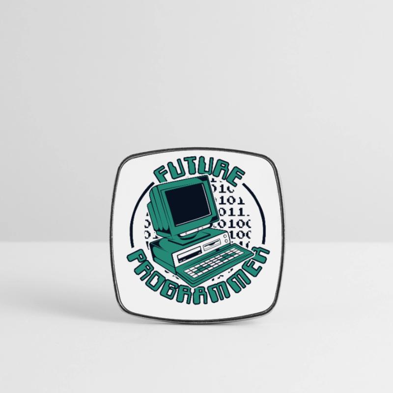 Future Programmer Software Engineer Developer Square fridge magnet