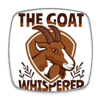 Le Goat Whisperer Agriculture Agriculteur biologique Agriculteur - Magnet carré - blanc - Devant