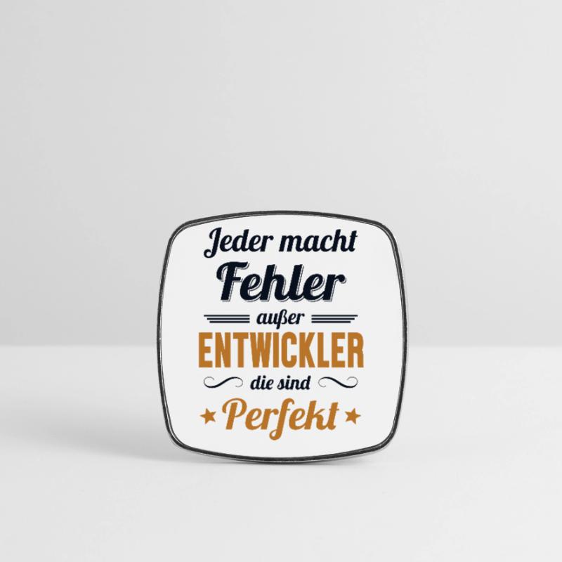 Entwickler Sind Perfekt Developer Coder Viereckiger Kühlschrankmagnet