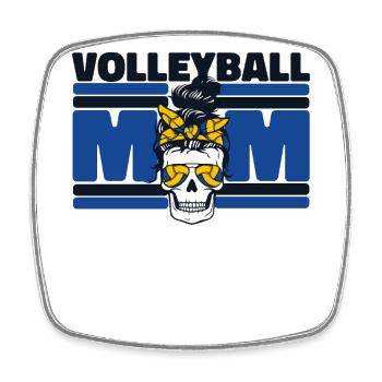 Volleyball Mom Volleyball Player Volleyball Player - Square fridge magnet - white - Front