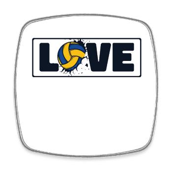 Volleyball Love Volleyball Player Volleyball Player - Square fridge magnet - white - Front