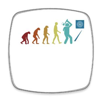 Axe Throwing Evolution Axe Throwing Game Axe - Square fridge magnet - white - Front