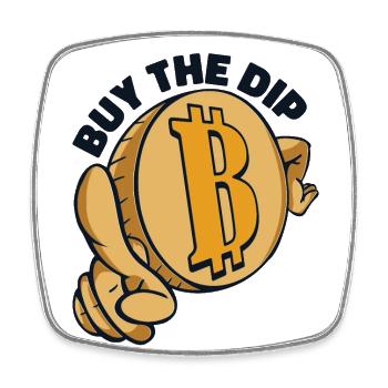 Acheter The Dip Crypto Crypto Blockchain - Magnet carré - blanc - Devant
