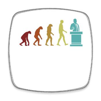 Lawyer Evolution Legal Counsel Attorney General - Square fridge magnet - white - Front