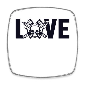 Love Car Spray Automotive Vehicle Car Painter - Square fridge magnet - white - Front