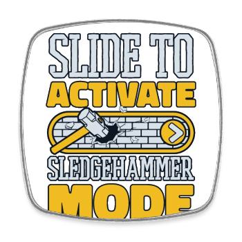 Faites glisser pour activer le mode Sledgehammer Experts House - Magnet carré - blanc - Devant