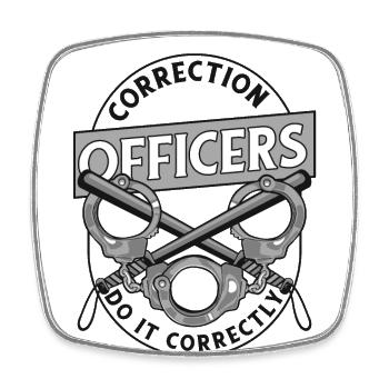 Do It Correctly Prison Guard Jail Guard - Square fridge magnet - white - Front