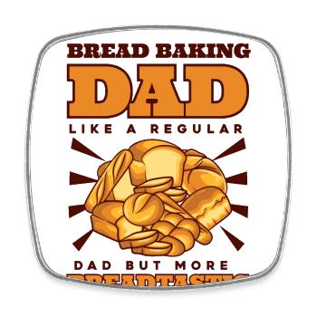Pain Cuisson Papa Plus Pâte à pain Breadtastic - Magnet carré - blanc - Devant