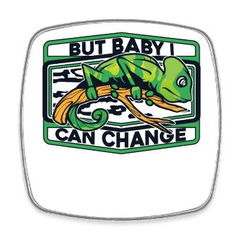 Mais bébé, je peux changer l’amant de la panthère voilée - Magnet carré - blanc - Devant
