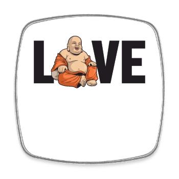 Buddhismus Liebe Buddhistische Statue Symbol Priester - Viereckiger Kühlschrankmagnet - Weiß - Vorne