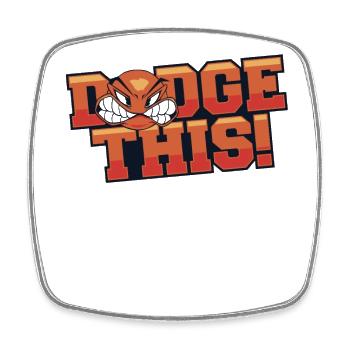 Ce jeu Prisonball Team Player Dodgeball - Magnet carré - blanc - Devant