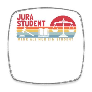 Jurastudent mehr als ein Student University Law - Square fridge magnet - white - Front