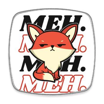 Meh Caninae Rotfuchs Canidae Fuchs Liebhaber Fuchs - Viereckiger Kühlschrankmagnet - Weiß - Vorne