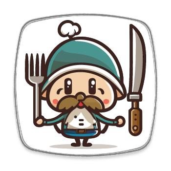 Thanksgiving Pilgrim - Square fridge magnet - white - Front