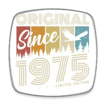 Original Since 1975 Cadeau d’anniversaire vintage - Magnet carré - blanc - Devant