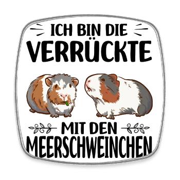 Guinea pig - Square fridge magnet - white - Front