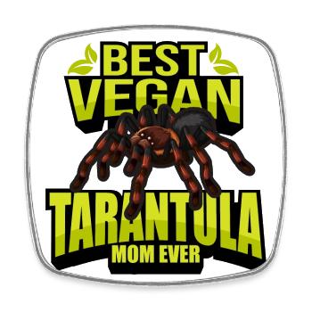 Tarantula Vegans - Square fridge magnet - white - Front